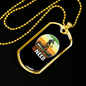 Sometimes Is All You Need Cycling Necklace Stainless Steel or 18k Gold Dog Tag 24"-Express Your Love Gifts
