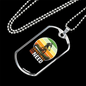 Sometimes Is All You Need Cycling Necklace Stainless Steel or 18k Gold Dog Tag 24"-Express Your Love Gifts
