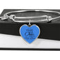 Song of Solomon Heart Bangle Stainless Steel or 18k Gold 18-22"-Express Your Love Gifts