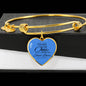 Song of Solomon Heart Bangle Stainless Steel or 18k Gold 18-22"-Express Your Love Gifts