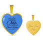 Song Of Solomon Necklace Stainless Steel or 18k Gold Heart Pendant 18-22"-Express Your Love Gifts