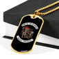 Sons Of The Highway Trucker Dog Tag Stainless Steel or 18k Gold 24" Chain-Express Your Love Gifts