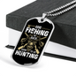 Soon To Go Hunting Necklace Stainless Steel or 18k Gold Dog Tag 24" Chain-Express Your Love Gifts