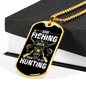 Soon To Go Hunting Necklace Stainless Steel or 18k Gold Dog Tag 24" Chain-Express Your Love Gifts