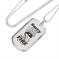 Sorry I'm a Fire Sign Zodiac Necklace Stainless Steel or 18k Gold Dog Tag 24" Chain-Express Your Love Gifts