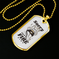 Sorry I'm a Fire Sign Zodiac Necklace Stainless Steel or 18k Gold Dog Tag 24" Chain-Express Your Love Gifts