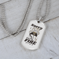 Sorry I'm a Fire Sign Zodiac Necklace Stainless Steel or 18k Gold Dog Tag 24" Chain-Express Your Love Gifts