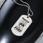 Sorry I'm a Fire Sign Zodiac Necklace Stainless Steel or 18k Gold Dog Tag 24" Chain-Express Your Love Gifts