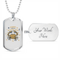 Sorry I'm a Water Sign Zodiac Necklace Stainless Steel or 18k Gold Dog Tag 24" Chain-Express Your Love Gifts