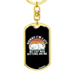 Sorry My Cat was Keychain Stainless Steel or 18k Gold Dog Tag Keyring-Express Your Love Gifts