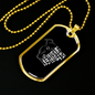Soul Pitbull Necklace Stainless Steel or 18k Gold Dog Tag 24" Chain-Express Your Love Gifts
