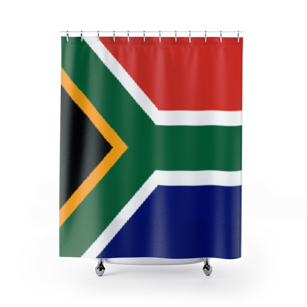 South Africa Flag Stylish Design 71" x 74" Elegant Waterproof Shower Curtain for a Spa-like Bathroom Paradise Exceptional Craftsmanship-Express Your Love Gifts