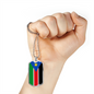 South Sudan Flag Necklace Stainless Steel or 18k Gold Dog Tag 24" Chain-Express Your Love Gifts