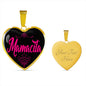 Spanish Gift Mamacita Heart Necklace Stainless Steel or 18k Gold Heart Pendant 18-22"-Express Your Love Gifts