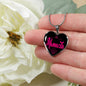 Spanish Gift Mamacita Heart Necklace Stainless Steel or 18k Gold Heart Pendant 18-22"-Express Your Love Gifts