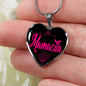 Spanish Gift Mamacita Heart Necklace Stainless Steel or 18k Gold Heart Pendant 18-22"-Express Your Love Gifts