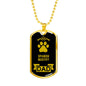 Spanish Mastiff Dad Dog Necklace Stainless Steel or 18k Gold Dog Tag W 24" Dog Owner Lover-Express Your Love Gifts