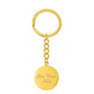 Spanish Mastiff Mama Circle Keychain Stainless Steel or 18k Gold Dog Mom Pendant-Express Your Love Gifts