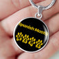 Spanish Mastiff Mama Circle Necklace Stainless Steel or 18k Gold 18-22" Dog Owner Lover-Express Your Love Gifts