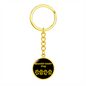 Spanish Water Dog Mama Circle Keychain Stainless Steel or 18k Gold Pendant-Express Your Love Gifts