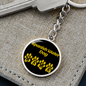 Spanish Water Dog Mama Circle Keychain Stainless Steel or 18k Gold Pendant-Express Your Love Gifts