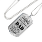 Special Dad Fathers Day Necklace Stainless Steel or 18k Gold Dog Tag 24" Chain-Express Your Love Gifts