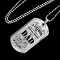 Special Dad Fathers Day Necklace Stainless Steel or 18k Gold Dog Tag 24" Chain-Express Your Love Gifts