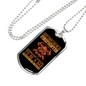 Special Firefighter Dad Necklace Stainless Steel or 18k Gold Dog Tag 24" Chain-Express Your Love Gifts