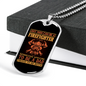 Special Firefighter Dad Necklace Stainless Steel or 18k Gold Dog Tag 24" Chain-Express Your Love Gifts