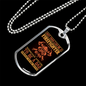 Special Firefighter Dad Necklace Stainless Steel or 18k Gold Dog Tag 24" Chain-Express Your Love Gifts
