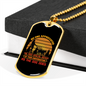 Special Genius Dogs Necklace Stainless Steel or 18k Gold Dog Tag 24" Chain-Express Your Love Gifts