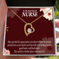 Special Nurse Healthcare Medical Worker Nurse Appreciation Gift Forever Necklace w Message Card-Express Your Love Gifts