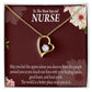 Special Nurse Healthcare Medical Worker Nurse Appreciation Gift Forever Necklace w Message Card-Express Your Love Gifts