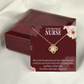 Special Nurse Healthcare Medical Worker Nurse Appreciation Gift Infinity Knot Necklace Message Card-Express Your Love Gifts