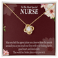 Special Nurse Healthcare Medical Worker Nurse Appreciation Gift Infinity Knot Necklace Message Card-Express Your Love Gifts