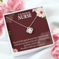 Special Nurse Healthcare Medical Worker Nurse Appreciation Gift Infinity Knot Necklace Message Card-Express Your Love Gifts