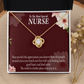 Special Nurse Healthcare Medical Worker Nurse Appreciation Gift Infinity Knot Necklace Message Card-Express Your Love Gifts