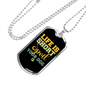 Spoil Your Dog Necklace Stainless Steel or 18k Gold Dog Tag 24" Chain-Express Your Love Gifts