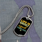 Spoil Your Dog Necklace Stainless Steel or 18k Gold Dog Tag 24" Chain-Express Your Love Gifts