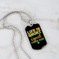 Spoil Your Dog Necklace Stainless Steel or 18k Gold Dog Tag 24" Chain-Express Your Love Gifts