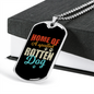 Spoiled Rotten Dog Necklace Stainless Steel or 18k Gold Dog Tag 24" Chain-Express Your Love Gifts