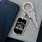 Squad Hunted Keychain Stainless Steel or 18k Gold Dog Tag Keyring-Express Your Love Gifts