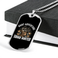 Squad Hunted Necklace Stainless Steel or 18k Gold Dog Tag 24" Chain-Express Your Love Gifts