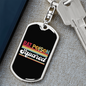 SquAred Crypto Currency Keychain Stainless Steel or 18k Gold Dog Tag Keyring-Express Your Love Gifts