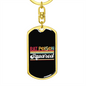 SquAred Crypto Currency Keychain Stainless Steel or 18k Gold Dog Tag Keyring-Express Your Love Gifts