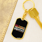 SquAred Crypto Currency Keychain Stainless Steel or 18k Gold Dog Tag Keyring-Express Your Love Gifts
