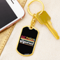 SquAred Crypto Currency Keychain Stainless Steel or 18k Gold Dog Tag Keyring-Express Your Love Gifts