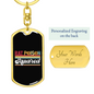 SquAred Crypto Currency Keychain Stainless Steel or 18k Gold Dog Tag Keyring-Express Your Love Gifts