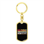 SquAred Crypto Currency Keychain Stainless Steel or 18k Gold Dog Tag Keyring-Express Your Love Gifts