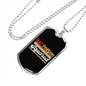 SquAred Crypto Currency Necklace Stainless Steel or 18k Gold Dog Tag 24" Chain-Express Your Love Gifts